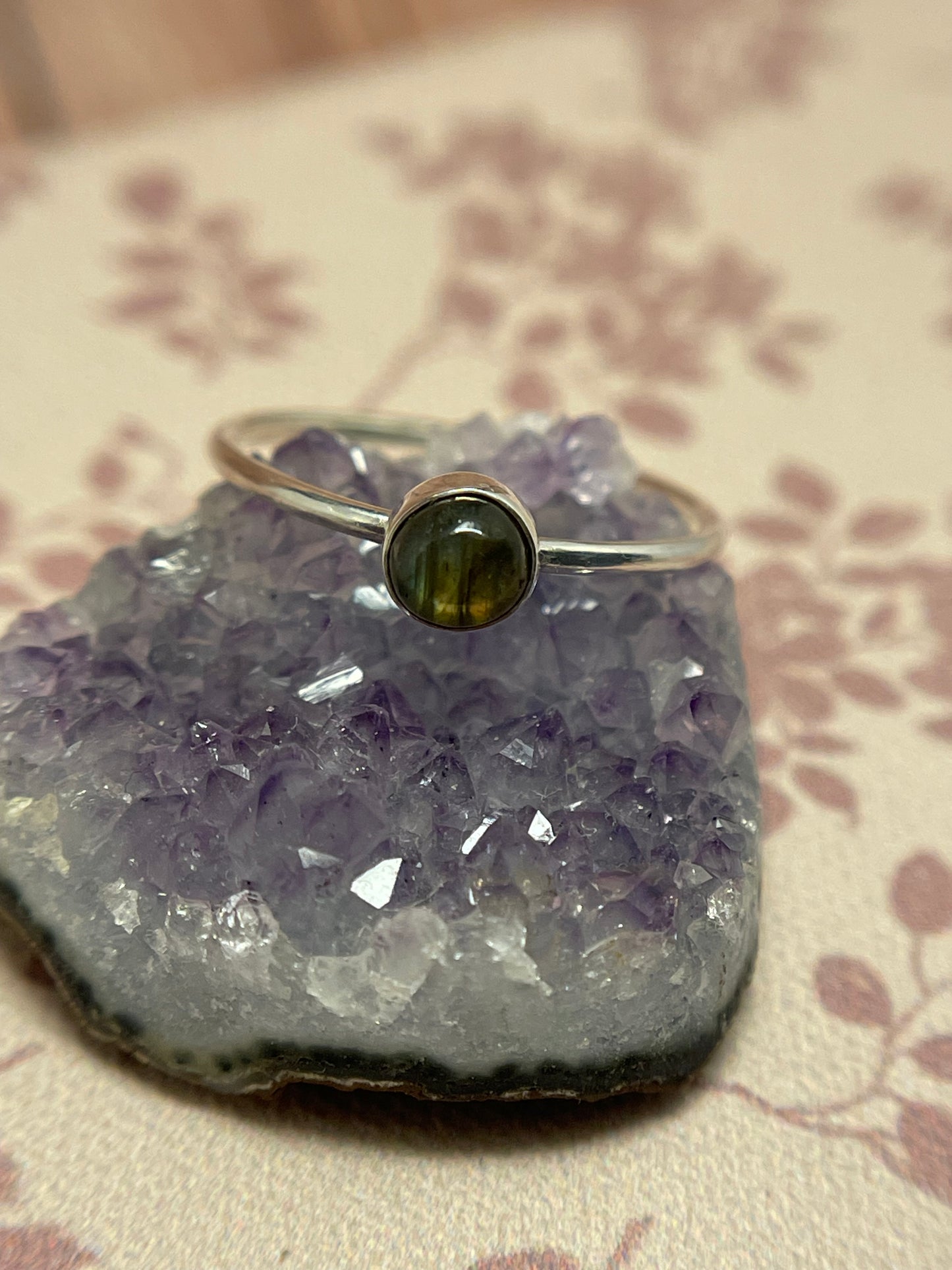Labradorite Sterling Silver Stacking Ring
