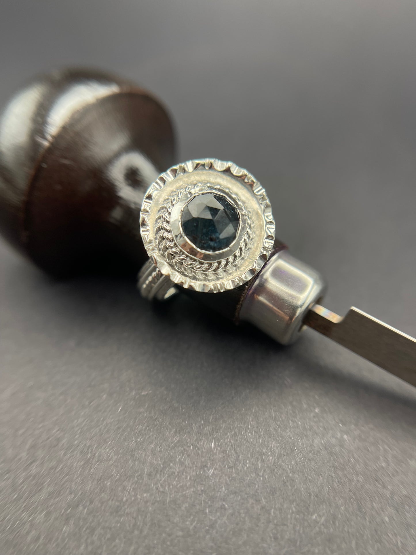 Kyanite Sterling Silver Statement Ring